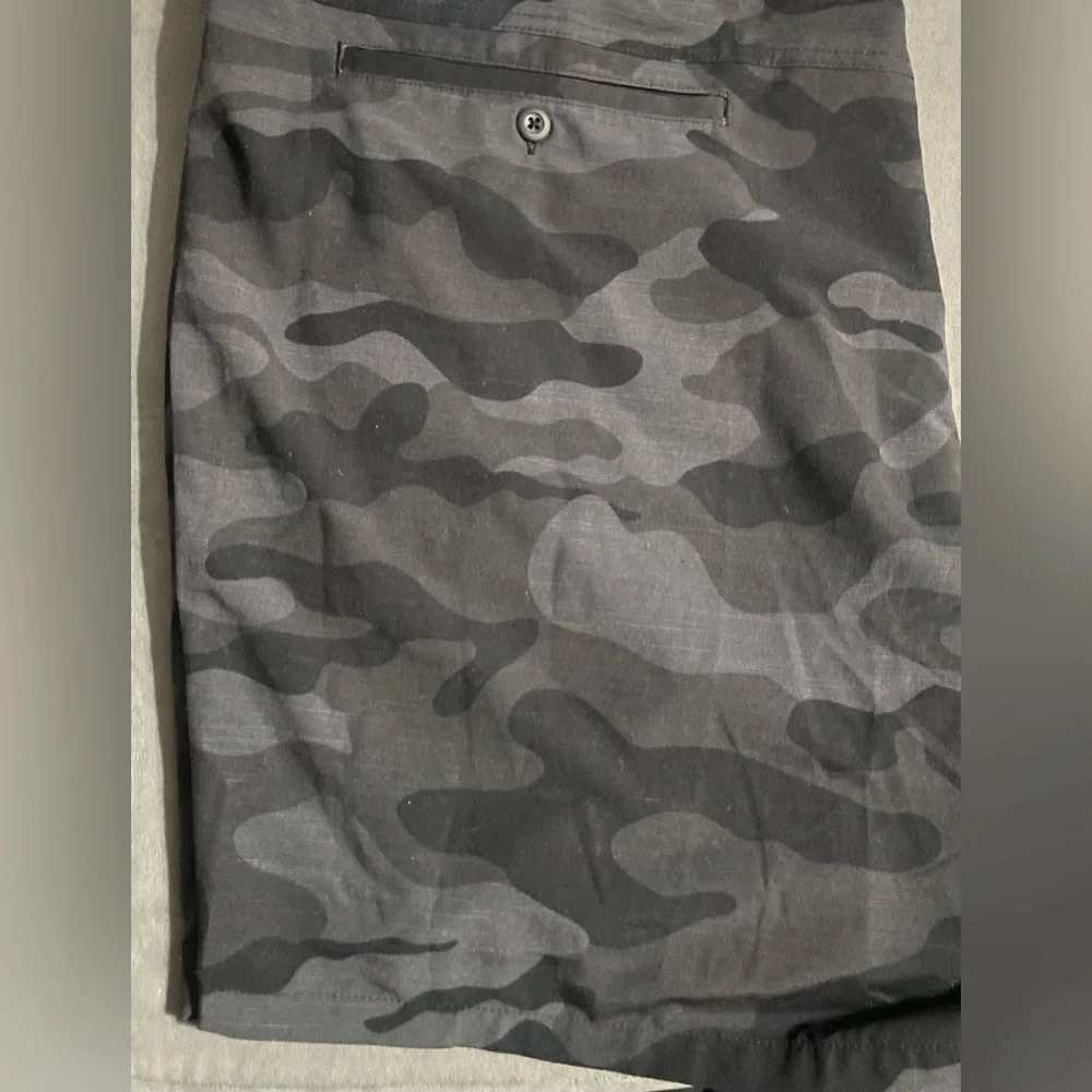 George Big & Tall Men’s Black Camo Shorts! NWT!‎